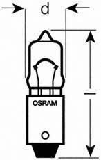 Osram 64111-02B Лампа розжарювання H5W 12V 5W 6411102B: Приваблива ціна - Купити в Україні на EXIST.UA!
