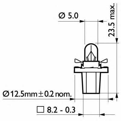 Philips Лампочка накаливания BAX 12V 1,2W – цена 36 UAH