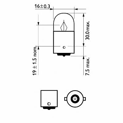 Philips Лампа накаливания R5W 12V 5W – цена [object Object] UAH