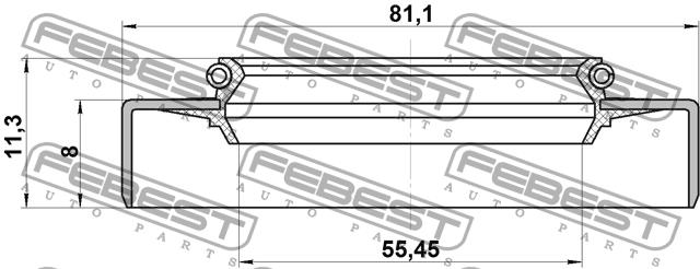 Febest Сальник ступицы колеса задней – цена 153 UAH