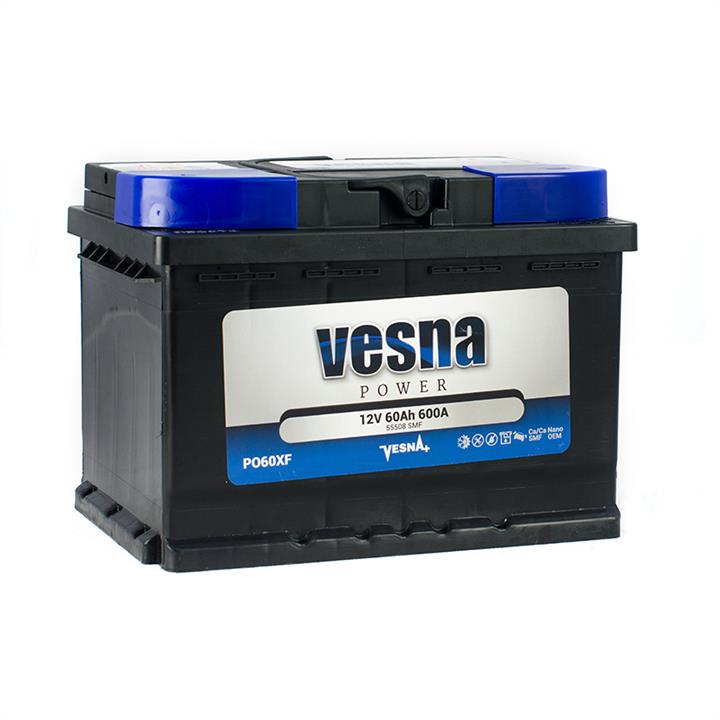 Vesna 415 362 Акумулятор Vesna Power 12В 60Ач 600А(EN) L+ 415362: Приваблива ціна - Купити в Україні на EXIST.UA!