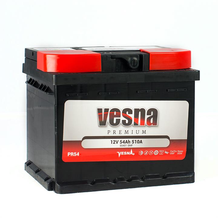 Акумулятор Vesna Premium 12В 54Ач 510А(EN) R+ Vesna 415 254