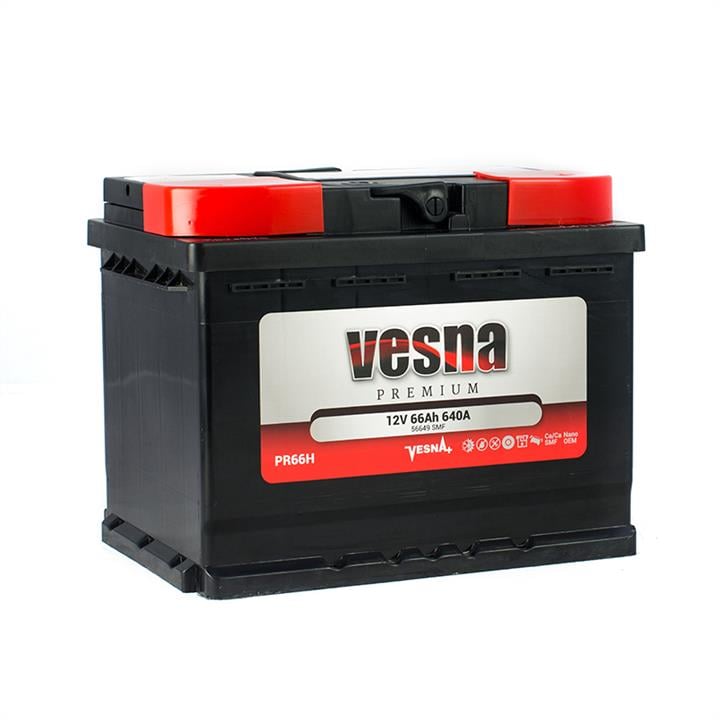 Vesna 415 266 Акумулятор Vesna Premium 12В 66Ач 640А(EN) R+ 415266: Приваблива ціна - Купити в Україні на EXIST.UA!