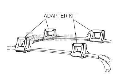 Комплект адаптерів для багажних дуг Mazda E221-V4-715F