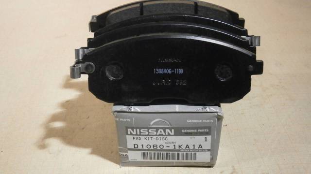 Nissan D1060-1KA1A Гальмівні колодки передні, комплект D10601KA1A: Приваблива ціна - Купити в Україні на EXIST.UA!