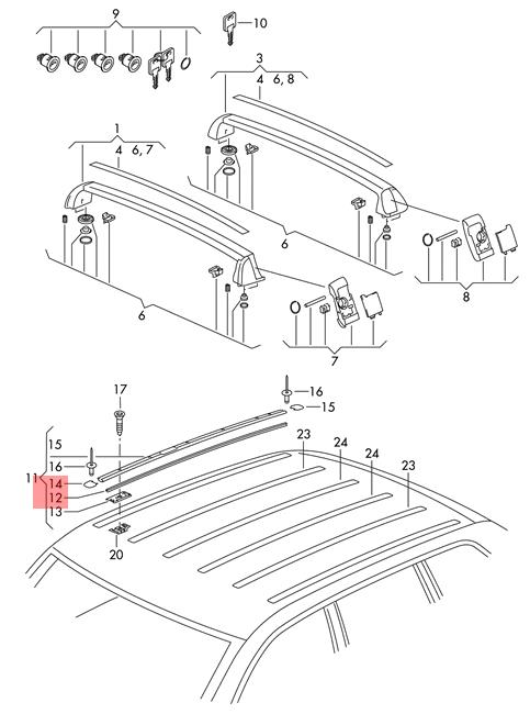 7L6860151 VAG Прокладка