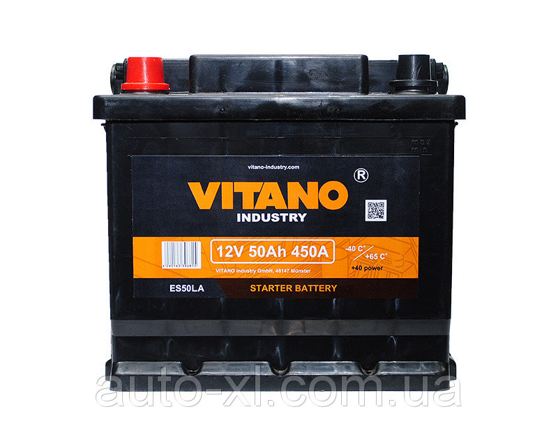 Vitano 50VIT/1 Акумулятор VITANO 12В 50Ач 400А(EN) R+ 50VIT1: Купити в Україні - Добра ціна на EXIST.UA!