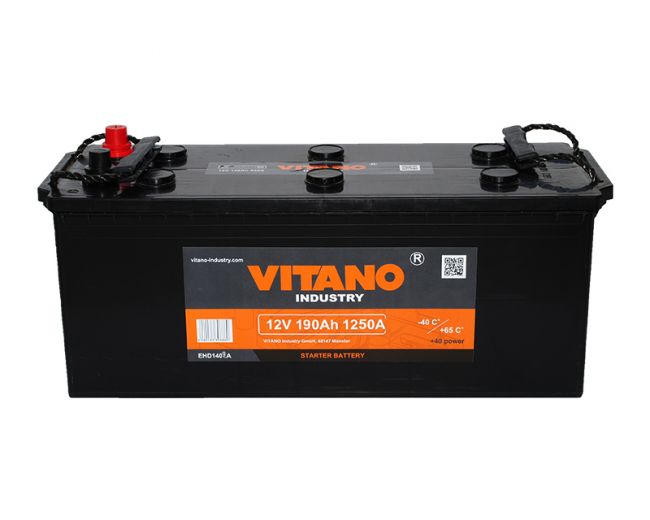 Vitano 190VIT Акумулятор VITANO 12В 190Ач 1250А(EN) L+ 190VIT: Купити в Україні - Добра ціна на EXIST.UA!