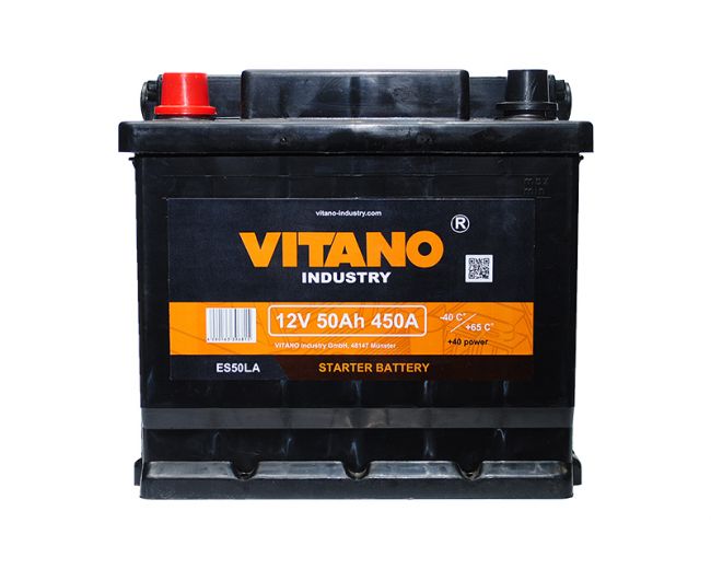Vitano 50VIT Акумулятор VITANO 12В 50Ач 450А(EN) L+ 50VIT: Купити в Україні - Добра ціна на EXIST.UA!