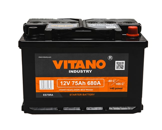 Vitano VB75 Акумулятор VITANO 12В 75Ач 680А(EN) R+ VB75: Купити в Україні - Добра ціна на EXIST.UA!