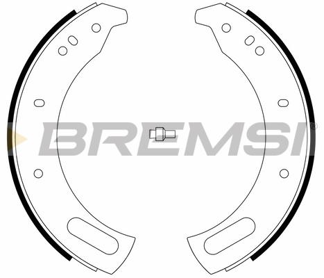 Bremsi GF0443 Колодки гальмівні барабанні, комплект GF0443: Купити в Україні - Добра ціна на EXIST.UA!