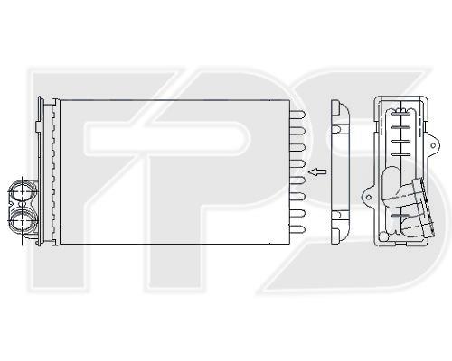 FPS FP 54 N42 Радіатор опалювача салону FP54N42: Купити в Україні - Добра ціна на EXIST.UA!