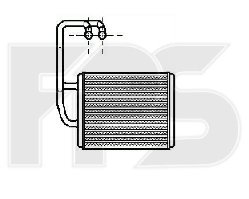 FPS FP 40 N196-X Радіатор опалювача салону FP40N196X: Купити в Україні - Добра ціна на EXIST.UA!