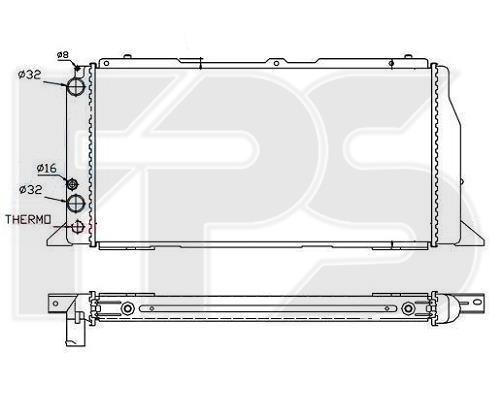 FPS FP 12 A418-X Радіатор охолодження двигуна FP12A418X: Купити в Україні - Добра ціна на EXIST.UA!