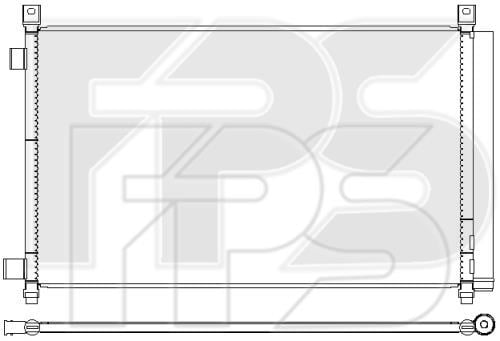 FPS FP 50 K179-X Радіатор кондиціонера (Конденсатор) FP50K179X: Купити в Україні - Добра ціна на EXIST.UA!