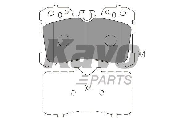 Комплект тормозных колодок Lexus LS (Лексус ЛС): KBP9150 Kavo parts Тормозные колодки дисковые, комплект