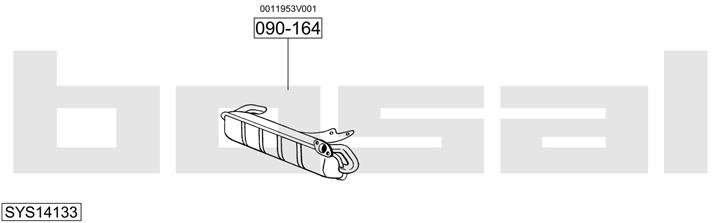 Bosal SYS14133 Система випуску відпрацьованих газів SYS14133: Купити в Україні - Добра ціна на EXIST.UA!