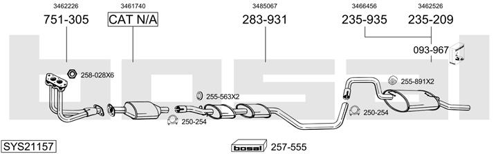 Bosal SYS21157 Глушник SYS21157: Купити в Україні - Добра ціна на EXIST.UA!