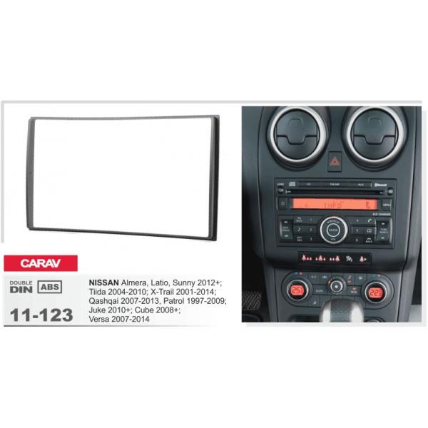 Переходная рамка Nissan Almera, Tiida, X-trail, Qashqai, Patrol, Juke, Cube Carav 11-123 Carav 11-123