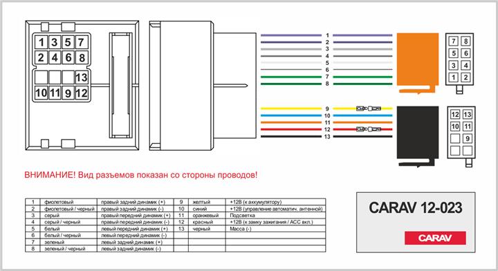 Переходник ISO Ford Carav 12-023 Carav 12-023