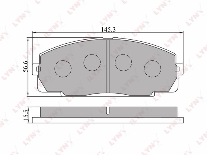 LYNXauto BD-7508 Гальмівні колодки, комплект BD7508: Купити в Україні - Добра ціна на EXIST.UA!