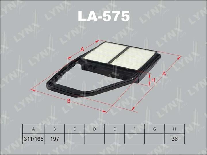 LYNXauto LA-575 Повітряний фільтр LA575: Купити в Україні - Добра ціна на EXIST.UA!