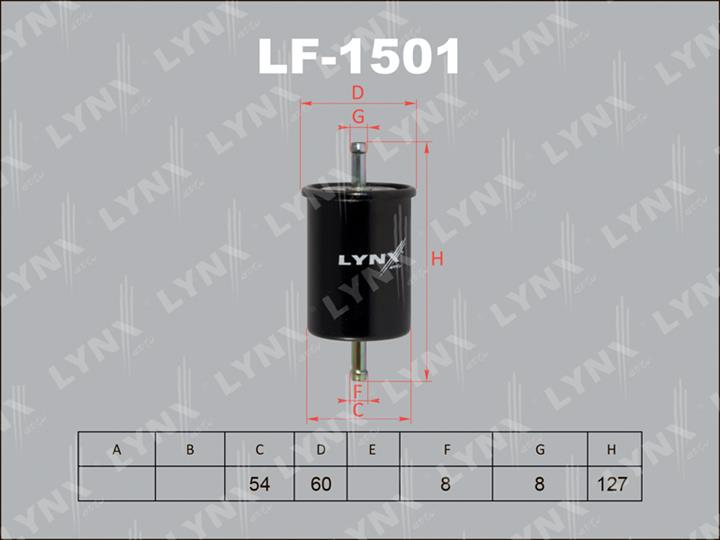 LYNXauto LF-1501 Фільтр палива LF1501: Приваблива ціна - Купити в Україні на EXIST.UA!