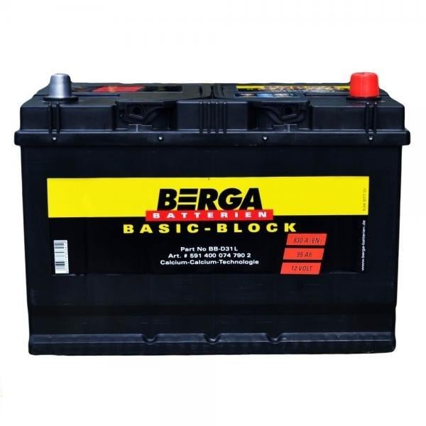 Батарея аккумуляторная Berga 12В 95Ач 830A(EN) R+ Berga 5954040837902