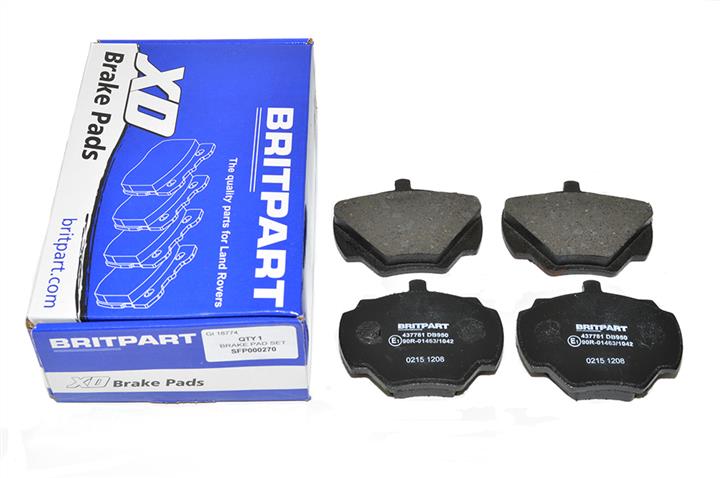 Britpart SFP000270 Тормозные колодки, комплект SFP000270: Отличная цена - Купить в Украине на EXIST.UA! SFP000270 Britpart Тормозные колодки, комплект