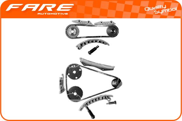 Комплект ланцюга ГРМ Fare 15019