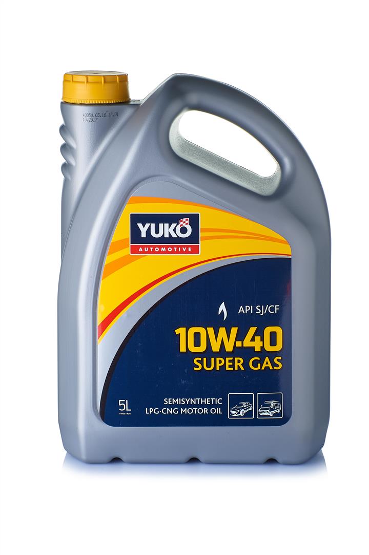 Yuko 4820070244519 Моторна олива YUKO Super Gas 10W-40, 5л 4820070244519: Приваблива ціна - Купити в Україні на EXIST.UA!
