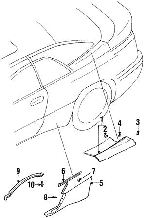 91017PA250 Subaru Клипса
