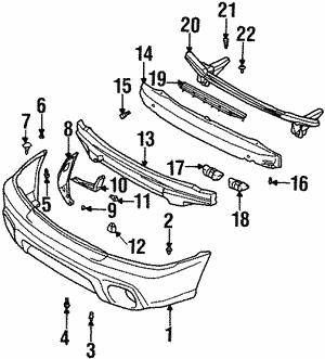 57723AC100 Subaru Кронштейн осушителя