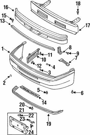57790PA130 Subaru Кронштейн осушителя