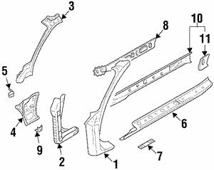 51562PA050 Subaru Кронштейн осушителя