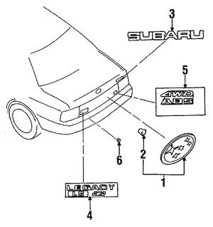 909207006 Subaru Клипса