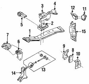 741052090 Subaru Подушка двигателя