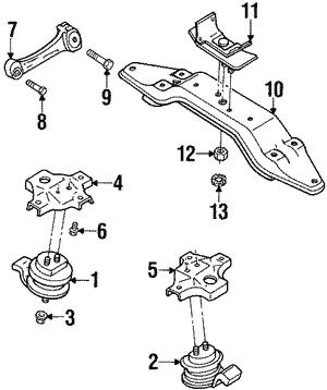 41031PA110 Subaru Кронштейн осушителя