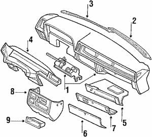 766039061 Subaru Панель