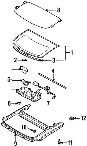 65467AC400 Subaru Клипса