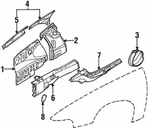 51625PA720 Subaru Кронштейн осушителя