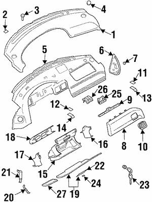 66067PA010 Subaru Кронштейн осушителя