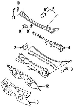99045AC000 Subaru Клипса