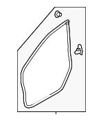 63511FJ000 Subaru Уплотнитель двери