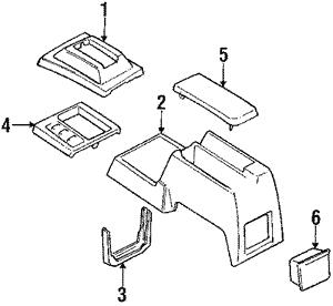 92058GA000LR Subaru Подлокотник