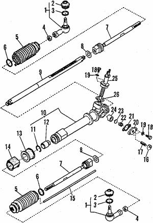 731310060 Subaru Наконечник рулевой тяги