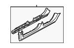 51449SA0129P Subaru Поріг зовнішній лівий