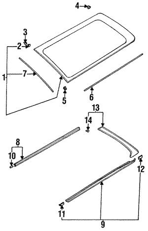 91014AC110 Subaru Клипса