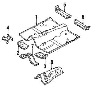 52153AC010 Subaru Кронштейн осушителя