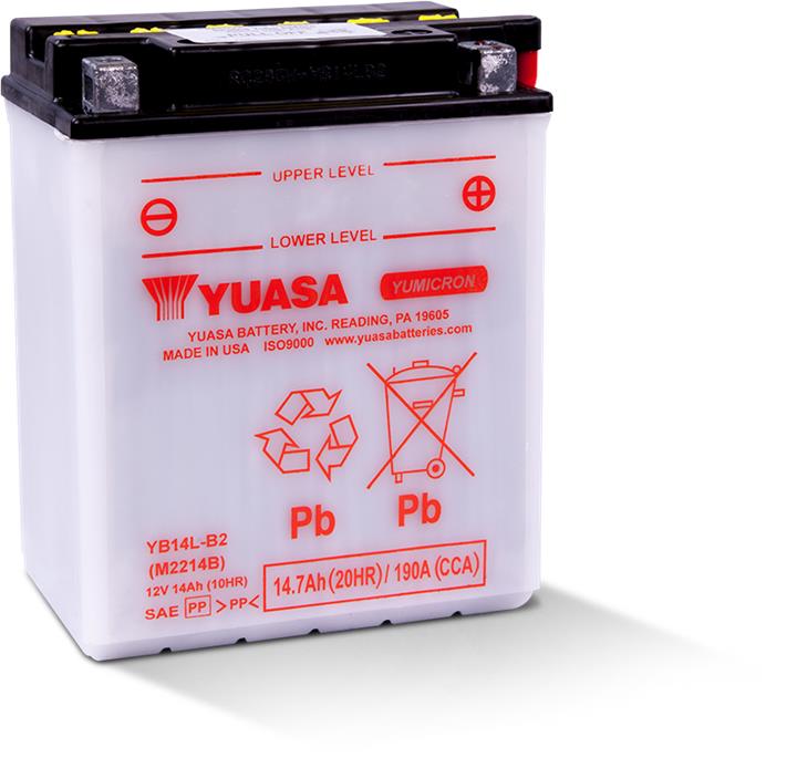 Yuasa YB14L-B2 Акумулятор Yuasa 12В 14Ач 145А(EN) R+ YB14LB2: Купити в Україні - Добра ціна на EXIST.UA!